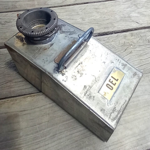 1940s WWII Swiss Army Oil Can 1 Litre