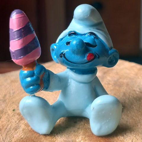 20206 Baby Smurf With Pink Ice Cream (Babyschlumpf Mit Lutscher)