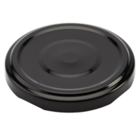 Black Poptop Metal Twist Cap 63mm (Jar Lids)