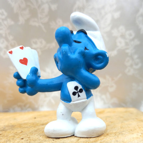 20056 Card Player Smurf One Heart On Card (Kartenschlumpf) #2
