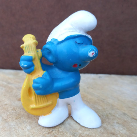 20013 Lute Smurf With Yellow Lute (Gitarrenschlumpf) #3