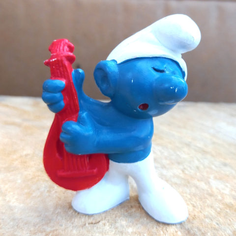 20013 Lute Smurf With Red Lute (Gitarrenschlumpf) #4