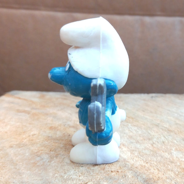 20012 Mechanic Smurf Grey Wrench White Pants (Mechaniker Schlumpf) #2 - Image 2