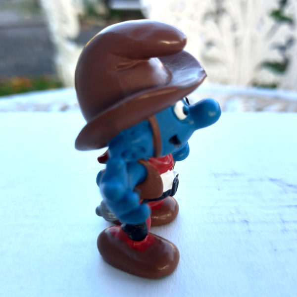 20122 Cowboy Smurf Rope Brown and Colt Silver (Cowboy Schlumpf) #5 - Image 4