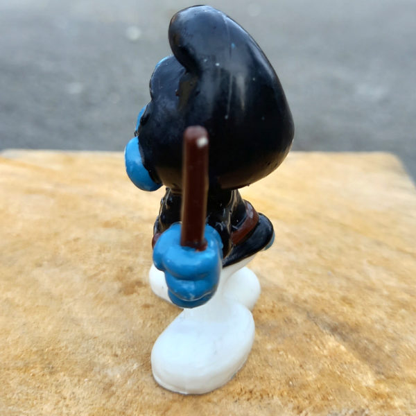 20123 Policeman Smurf in Black Uniform (Polizist Schlumpf) #2 - Image 2