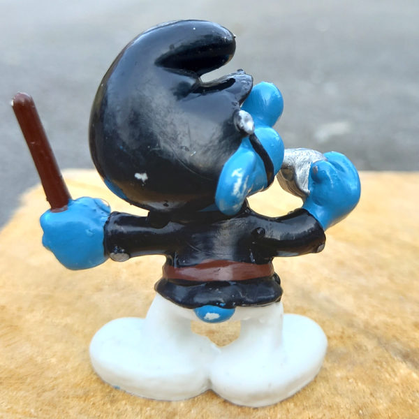 20123 Policeman Smurf in Black Uniform (Polizist Schlumpf) #2 - Image 3