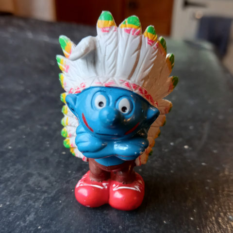 20144 Indian Smurf (Coloured Feathers Red Shoes) (Indianer Schlumpf) #1