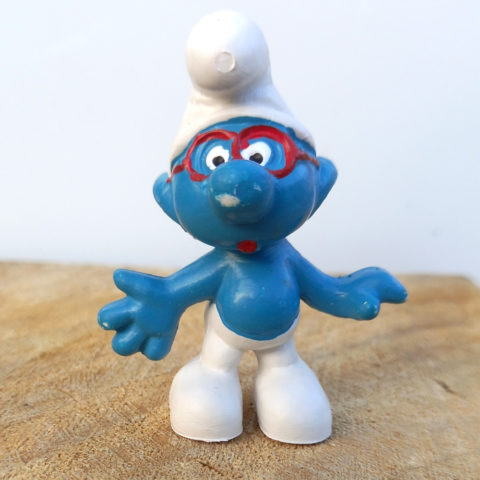 20006 Brainy Smurf with Red Glasses (Brillenschlumpf) #2