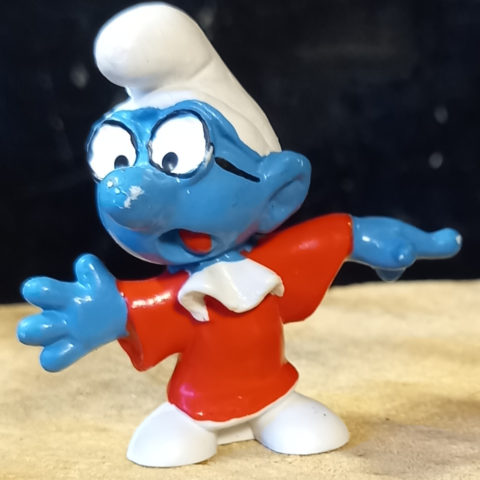 20016 Judge Brainy Smurf with Red Robe (Juristenschlumpf) #2