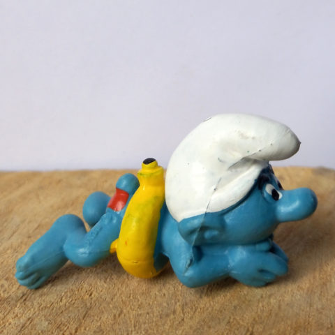 20025 Swimmer Smurf With Yellow Ring And Red Pants With Black Air Valve (Schwimmschlumpf) #6