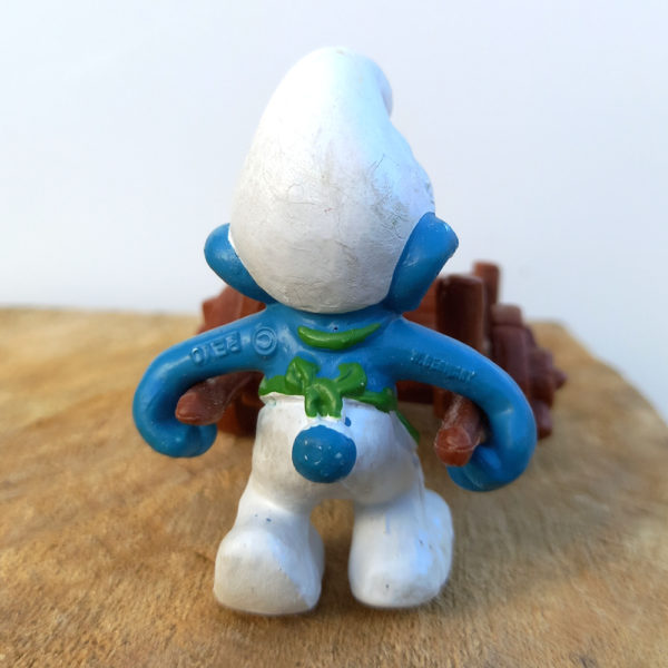 40206 Gardener Super Smurf with Wheel Barrow (Gärtner Schlumpf mit