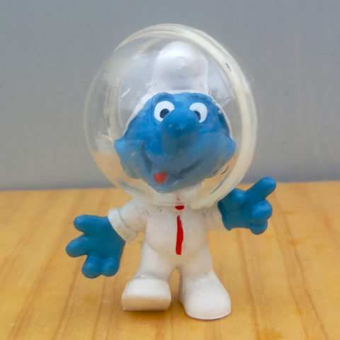 20003 Astro Smurf With All White Outfit (Mondschlumpf) #2