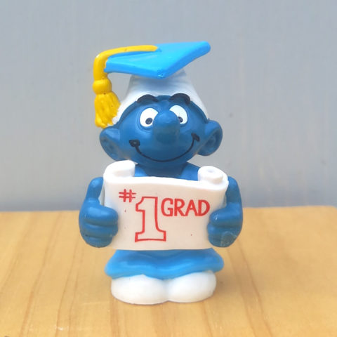 20195 Graduate Smurf #1Grad VERY RARE (Graduations Schlumpf)