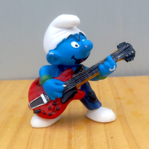 2.0449 Lead Guitar Player Smurf (Gitrarrist Schlumpf)
