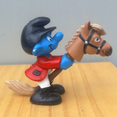 20743 Horse Rider Smurf (Springreiter Schlumpf)