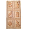Wooden Cookie Mould with Six Different Motifs #1