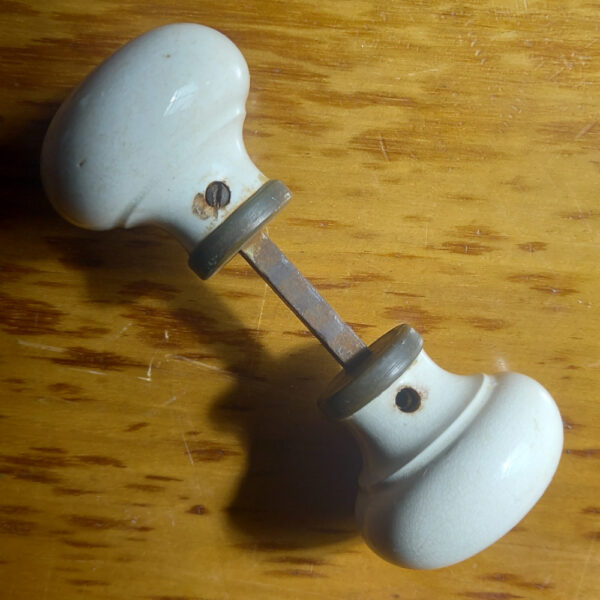 Antique Ceramic Door Handles x2