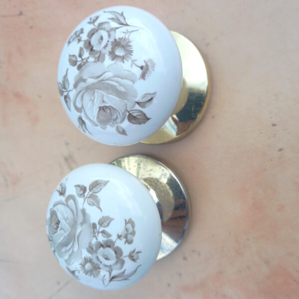 Retro Ceramic Door Handles x2 - Image 3