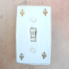 Retro Single Light Switch 240V 10A with Ceramic Cover