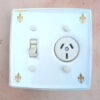 Retro Power Point with Switch and Ceramic Cover