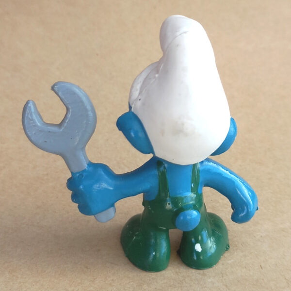 20012 Mechanic Smurf Grey Wrench Green Pants (Mechaniker Schlumpf) - Image 3