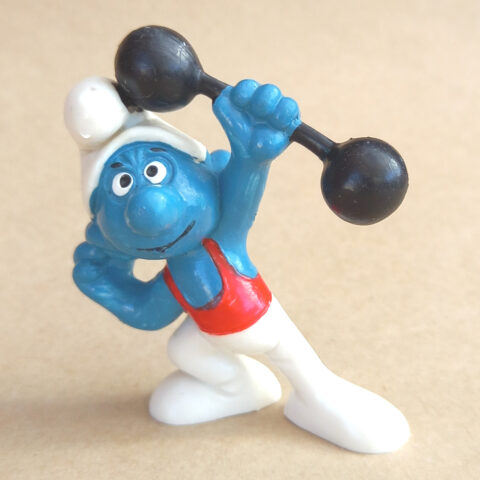 20020 Barbell Gymnast Smurf (Trimm-Dich-Schlumpf) #6