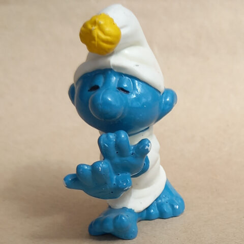 20021 Sleepwalker Smurf with Yellow Pompom (Schlafwandeler Schlumpf mit gelbem Bommel) #3