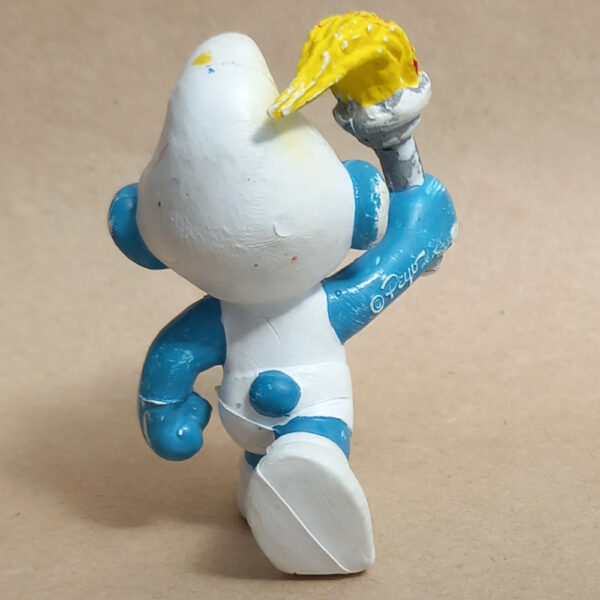 20030 Torchbearer Smurf with Belgium Emblem RARE (Fackelträger Schlumpf) #2 - Image 4