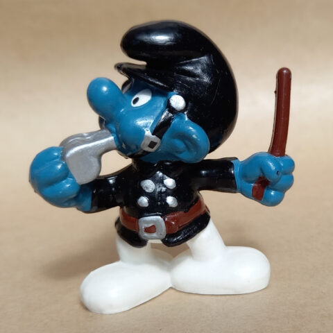 20123 Policeman Smurf in Black Uniform (Polizist Schlumpf) #3