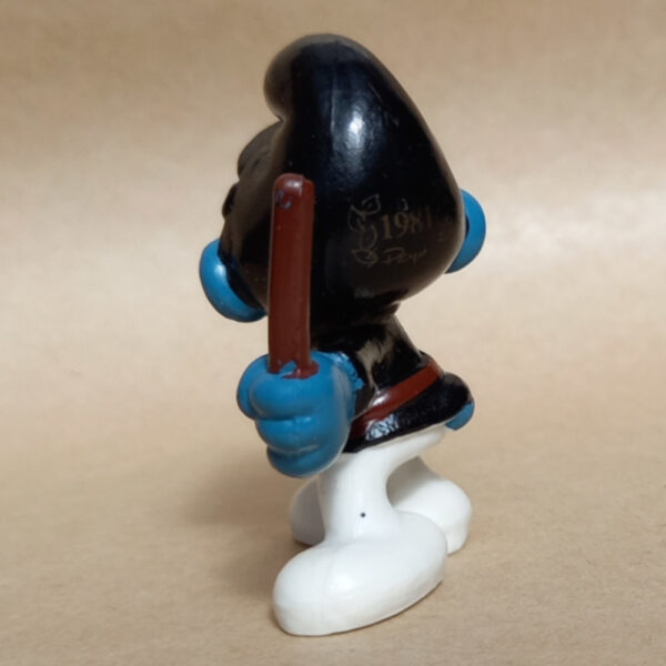 20123 Policeman Smurf in Black Uniform (Polizist Schlumpf) #3 - Image 2