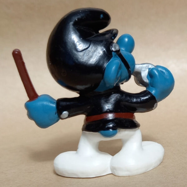 20123 Policeman Smurf in Black Uniform (Polizist Schlumpf) #3 - Image 3