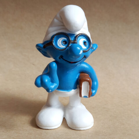 20734 Movie Brainy Smurf with Book ( Schlaubi Schlumpf mit Buch) #4