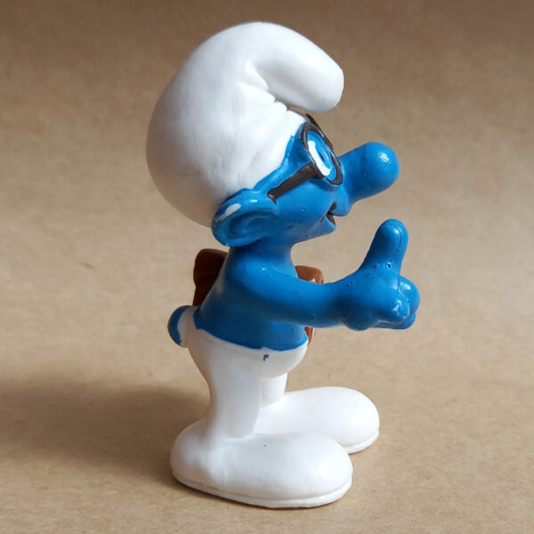 20734 Movie Brainy Smurf with Book ( Schlaubi Schlumpf mit Buch) #4 - Image 2