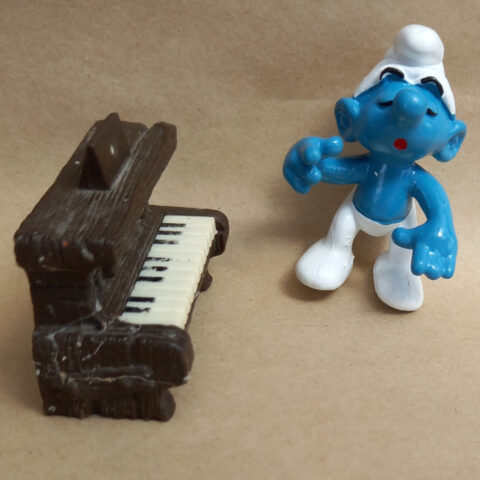 40229 Piano Super Smurf (Schlumpf mit Klavier)