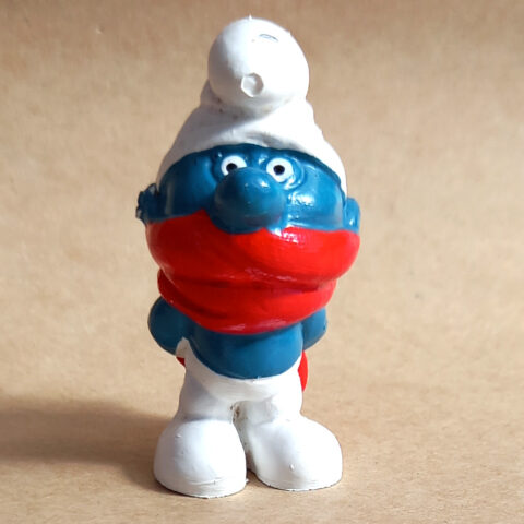 20004 Shiver Smurf with Red Scarf (Winterschlumpf) #3