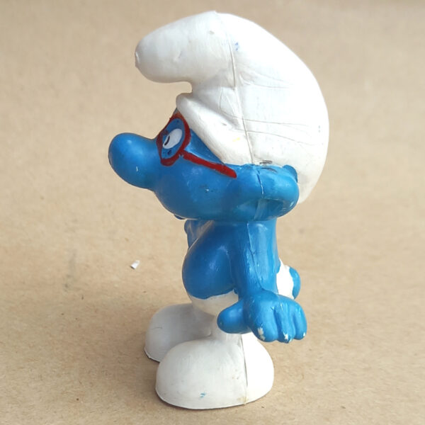 20006 Brainy Smurf with Red Glasses (Brillenschlumpf) #5 - Image 2