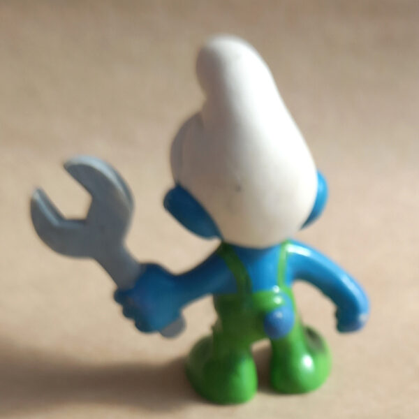 20012 Mechanic Smurf Grey Wrench Green Pants (Mechaniker Schlumpf) #6 - Image 3
