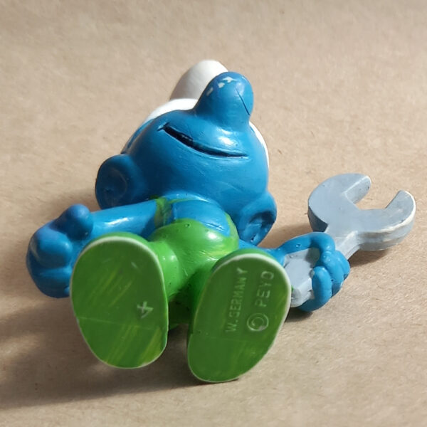 20012 Mechanic Smurf Grey Wrench Green Pants (Mechaniker Schlumpf) #6 - Image 5