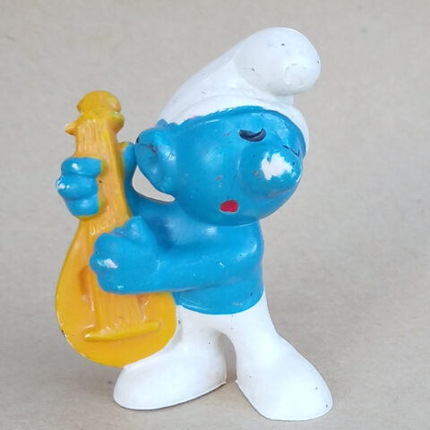 20013 Lute Smurf with Yellow Lute (Gitarrenschlumpf) #7