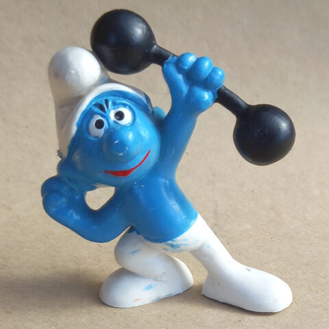 20020 Barbell Gymnast Smurf (Trimm-Dich-Schlumpf) #7