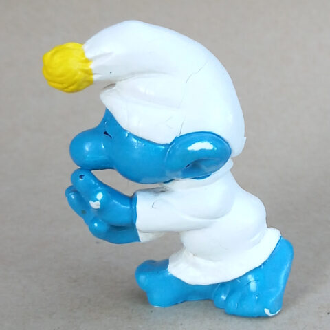 20021 Sleepwalker Smurf with Yellow Pompom (Schlafwandeler Schlumpf mit gelbem Bommel) #5