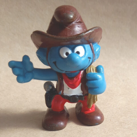 20122 Cowboy Smurf Rope Brown and Colt Silver (Cowboy Schlumpf) #8