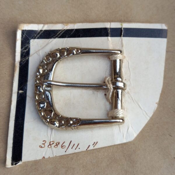Vintage Ornate Silver Belt Buckle (BB-005) (partly Original Packaging)