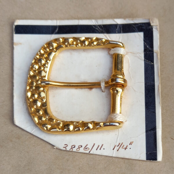Vintage Ornate Gold Belt Buckle (BB-004) (partly Original Packaging)