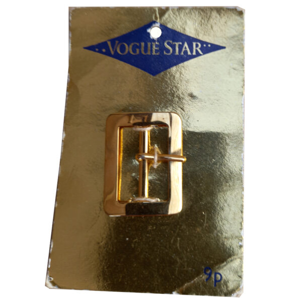 Vintage VOGUE STAR Belt Buckle Gold (BB-002) (Original Packaging)