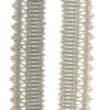 Vintage Cotton Border Trim Grey (UB-010) sold by the meter