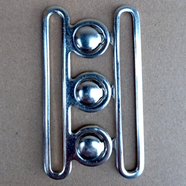 1960s Wide Clasp Belt Buckle Metal 57mm (BB-054) - Image 2