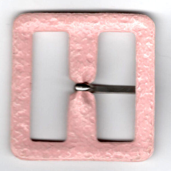 1960s Large Plastic Belt Buckle Pink (BB-014) - Image 2