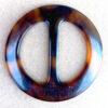 Vintage Round Brown Marbled Belt Slider (BB-020) - Image 2