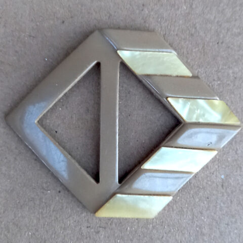 Vintage Diamond Shaped Belt Slider (BB-021)